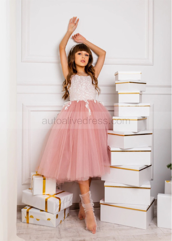 Lace Tulle Flower Girl Dress Birthday Party Dress